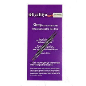 HiyaHiya Interchangeable Needle Tips 5-inch (13cm) Sharp Steel; Size US 10.5 (6.5mm) HISSTINTIP5-10.5