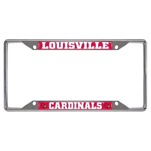 FANMATS14820NCAA University of Louisville Cardinals Chrome License Plate Frame