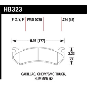 Hawk Performance HB323Y.724 LTS Brake Pad