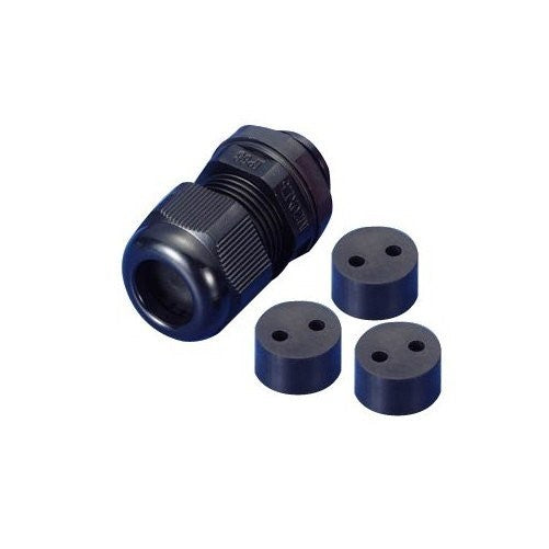 Morris 22281 Multi Conductor Cable Gland, Nylon, NPT Thread, 1/2" Thread Size, 5 Holes, 0.051"-0.079" Cable Size