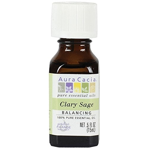 Aura Cacia Essential Oil, Balancing Clary Sage, 0.5 fluid ounce (Pack of 2)