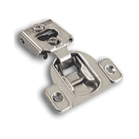 One Piece (38N355C.062) Frame hinge. Blum 105 Degrees Compact 38N Series 3/8" Overlay Screw-On One Piece Design Cabinet Hinge