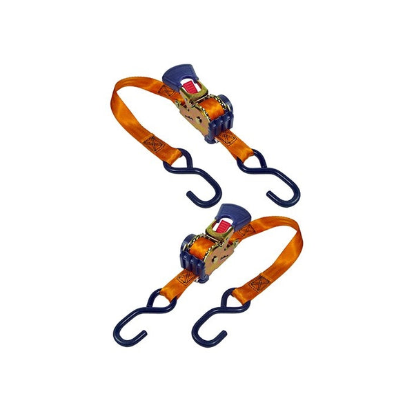 Keeper 05561 6' x 1" Retractable Ratchet Tie-Down, 2 Pack