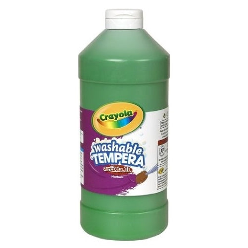 Crayola Green Washable Tempera Paint, 32- Ounce