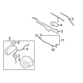 Ford 9L3Z-17526-A, Windshield Wiper Arm