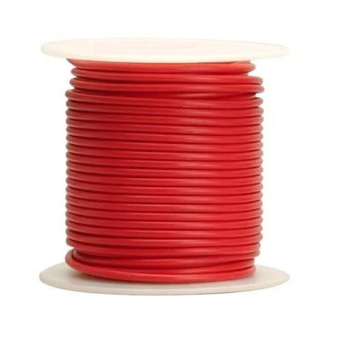 Coleman Cable 16-100-16 Primary Wire, 16-Gauge 100-Feet Bulk Spool, Red