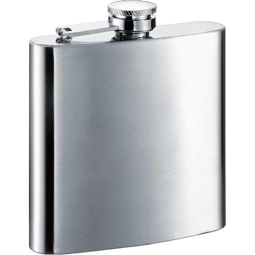 Visol "The Debonaire" Classic Liquor Flask, 6-Ounce, Chrome