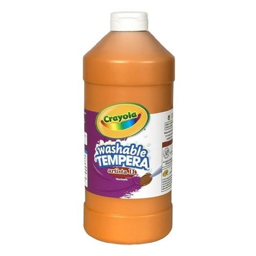 Crayola Orange Washable Tempera Paint, 32-Ounce