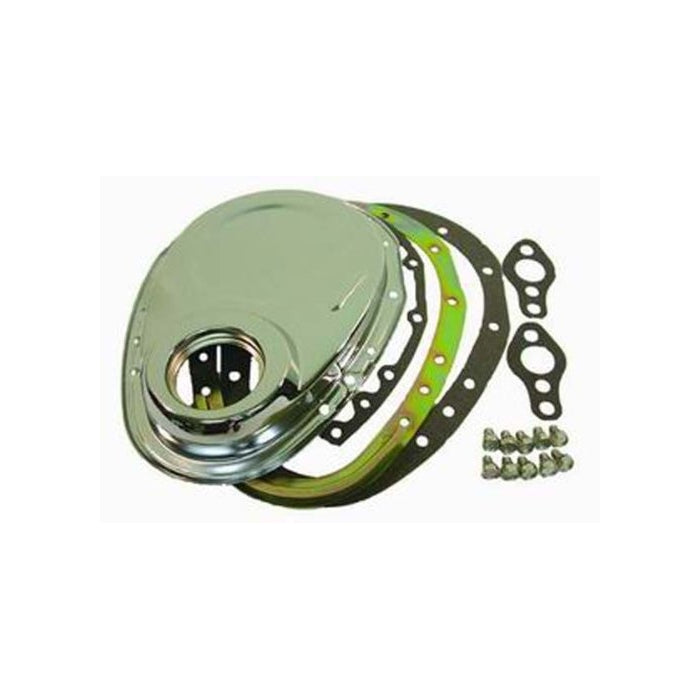 Racing Power Company R7122 Chrome Timing Chain Cover for Small Block Chevy