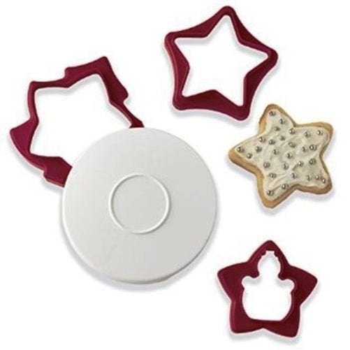 Tupperware Christmas Holiday Cookie Cutter Set with Storage