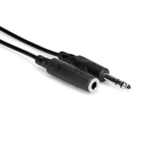 Hosa HPE-310 1/4 inch TRS to 1/4 inch TRS Headphone Extension Cable, 10 feet