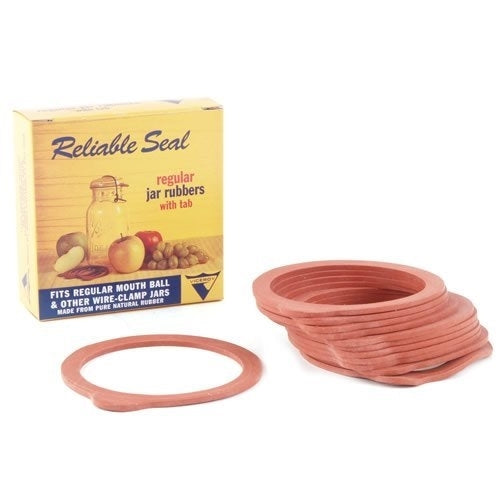 12 Red Regular Jar Rubber Canning Rings (Pack of 1)