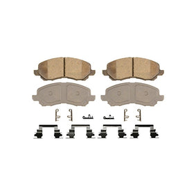 Wagner ThermoQuiet QC866 Ceramic Disc Pad Set With Installation Hardware, Front