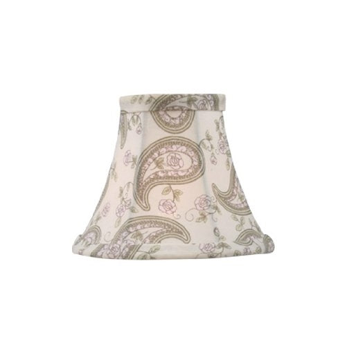 Livex Lighting S321 Bell Clip Chandelier Shade, Paisley Design Silk