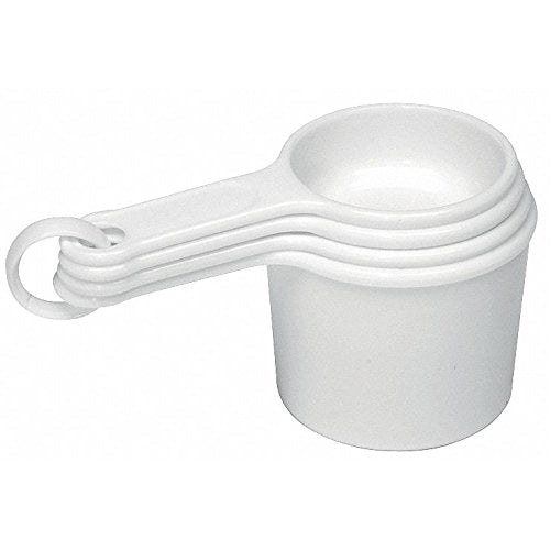 Rubbermaid Commercial FG8315ASWHT 4-Piece Measuring Cup Set, White