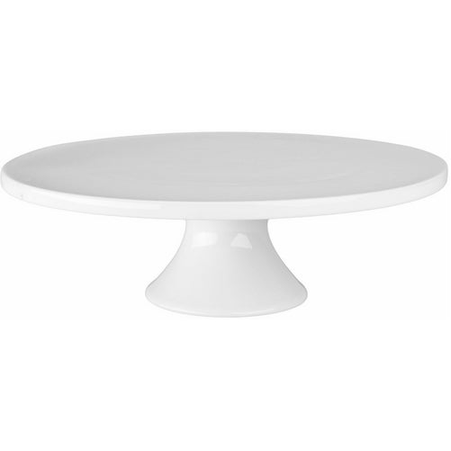 BIA Cordon Bleu 12-Inch by 3-3/4-Inch Porcelain Round Cake Stand, White