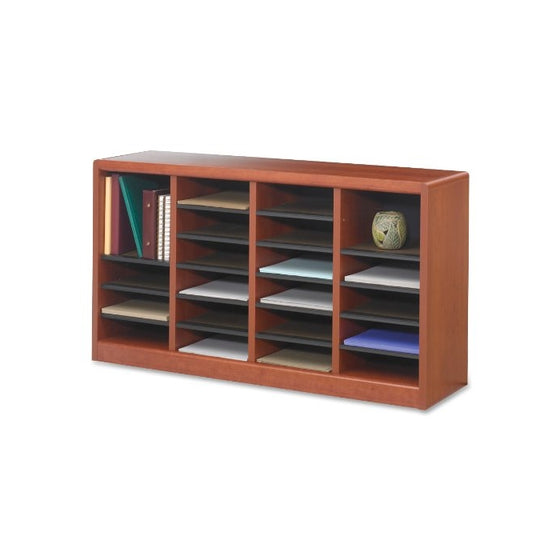 Safco Products 9311CY E-Z Stor Wood Literature Organizer, 24 Compartment, Cherry