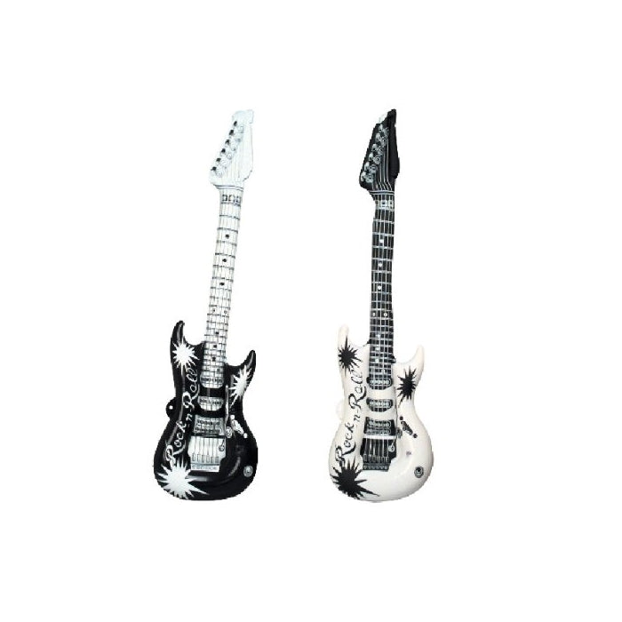 Rhode Island Novelty 42-Inch Black and White Guitar Inflate