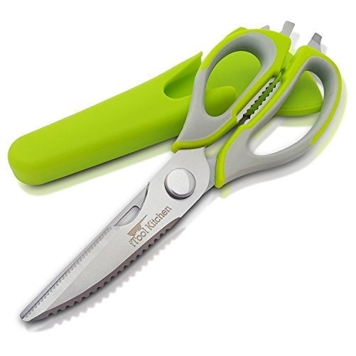 Kitchen Shears Heavy Duty & Come-Apart for Kitchen Accessories, Kitchen Scissors Take Apart with Best Shear of Cooking Scissor, Multifunction iTool Kitchen Cutlery with Magnetic Holder