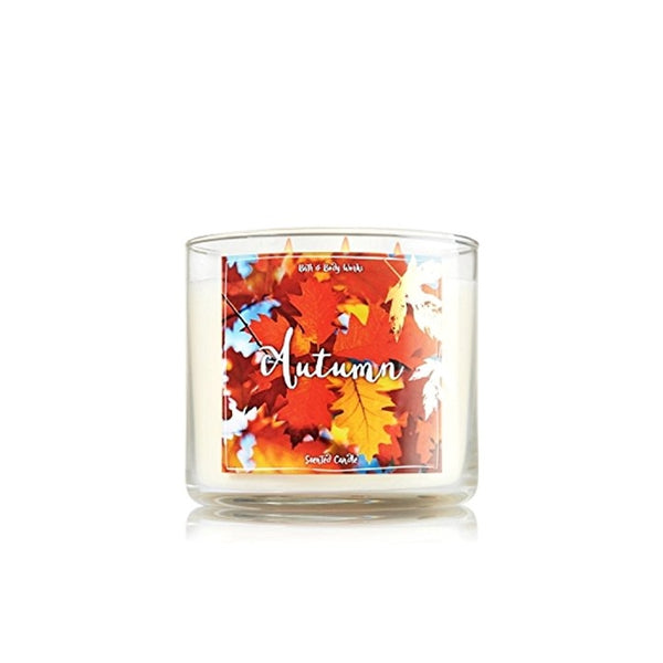 Bath and Body Works Autumn Candle - Autumn Scent 14.5 oz Large 3-wick Candle for Fall