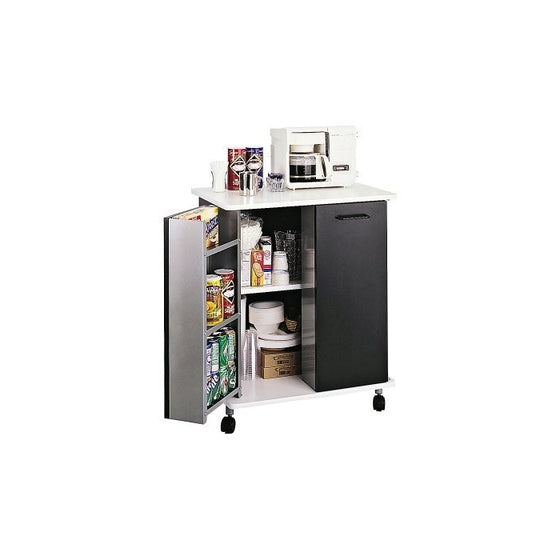 Safco Products 8963BL Refreshment Hospitality Cart, Black