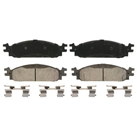 Wagner QuickStop ZD1376 Ceramic Disc Pad Set Includes Pad Installation Hardware, Front