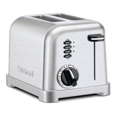 Cuisinart CPT-160 Metal Classic 2-Slice Toaster, Brushed Stainless