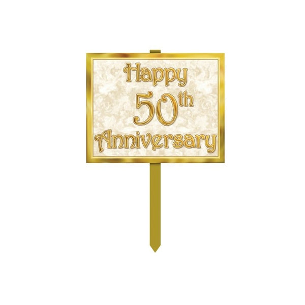 50th Anniversary Yard Sign Party Accessory (1 count)