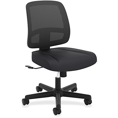 HON ValuTask Task Chair, Mesh Back Computer Chair for Office Desk, Black (HVL205)