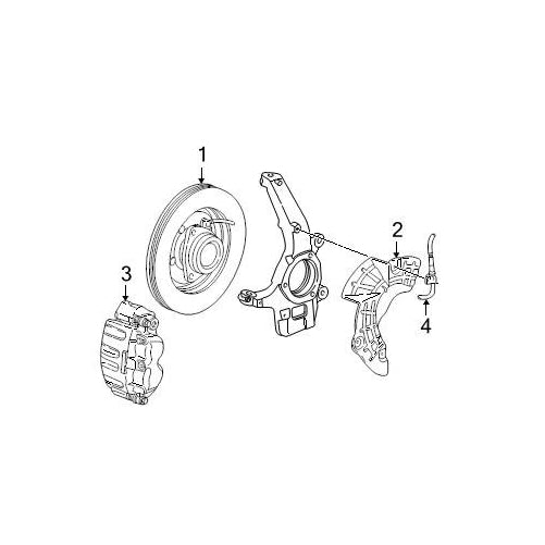 Ford F150 Expedition Lincoln 4x4 Driver Side Brake Dust Shield OEM NEW Genuine XL3Z-2K005-AA