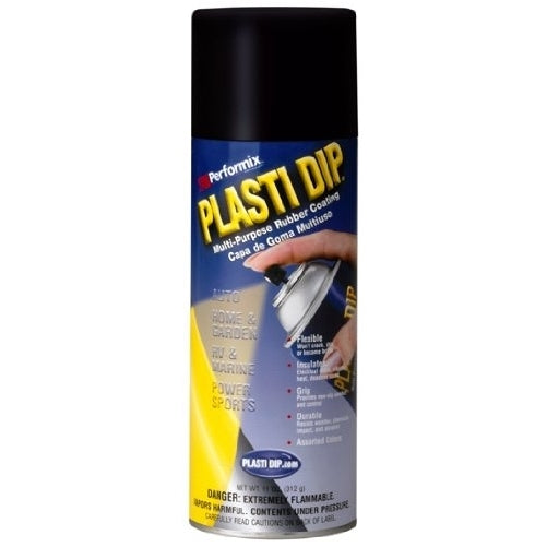 Plasti Dip Performix 11203-6PK Black Multi-Purpose Rubber Coating Aerosol - 11 oz, (Pack of 6)