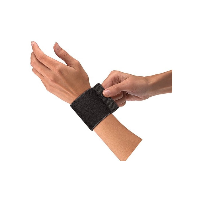 Mueller Wrist Support withloop Elastic, Black, One Size