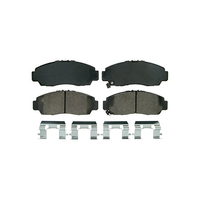 Wagner QuickStop ZD787 Ceramic Disc Pad Set Includes Pad Installation Hardware, Front