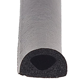 AP Products 018-224 Black 1/2" x 3/8" Rubber D-Seal with Tape