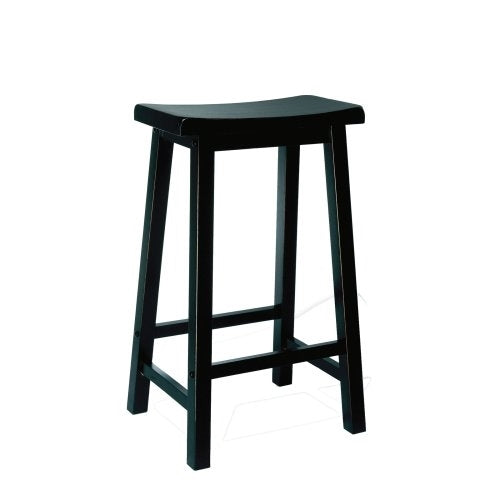 Powell"Antique Black" with Sand Through Terra Cotta Bar Stool, 29" Seat Height