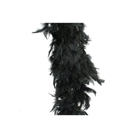 Boa With Chandelle Trim 72 Inch -Black