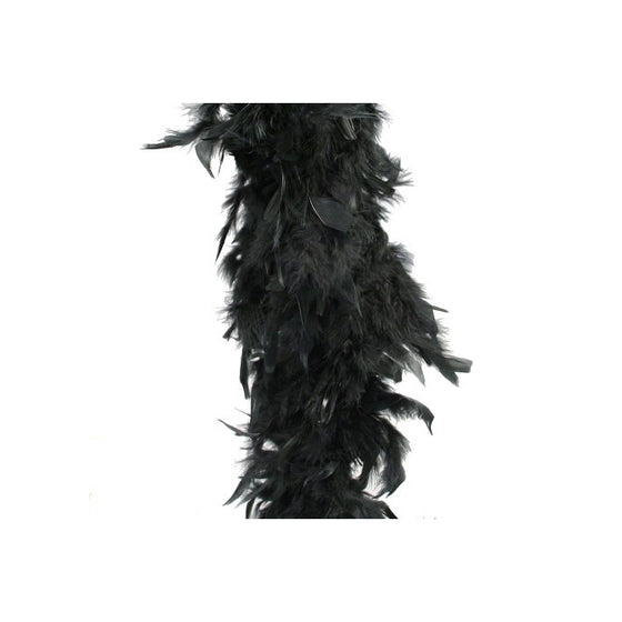 Boa With Chandelle Trim 72 Inch -Black