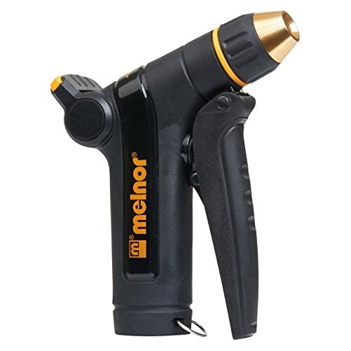 Melnor XT300; Heavy-Duty Metal Nozzle with Front Trigger; Flow Control; Adjustable Spray Nozzle Tip; 1 Pack