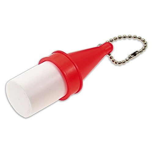 Lucky Line Key Float with Ball Chain, Red and White (92101)