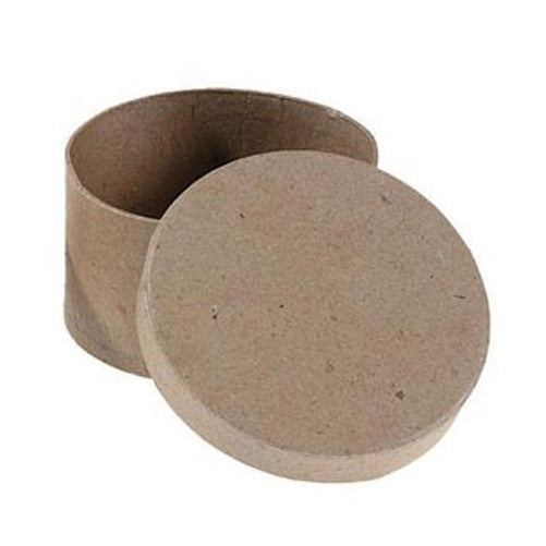Bulk Buy: Darice DIY Crafts Paper Mache Box Round 4 x 4 x 2 in (6-Pack) 2833-33
