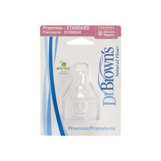 Dr. Browns Natural Flow Preemie Standard Nipple pack of 4