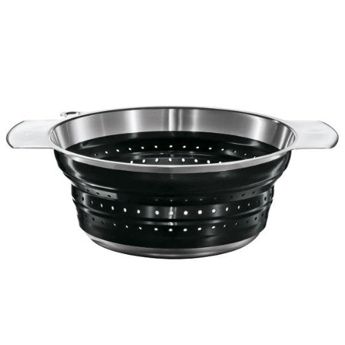 Rosle 16124 10-Inch Collapsible Colander, Black