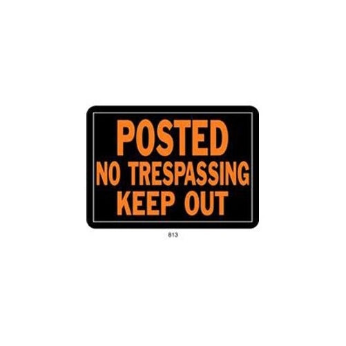 Hy-Ko Aluminum Sign,No Trespassing Property Sign (Pack of 12)