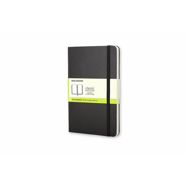 Moleskine Classic Notebook, Large, Plain, Black, Hard Cover (5 x 8.25) (Classic Notebooks)