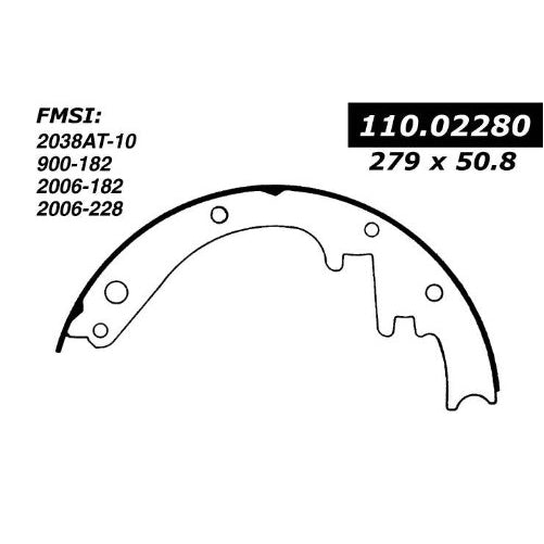 Centric Parts 111.02280 Brake Shoe