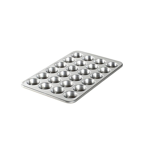 Nordic Ware Natural Aluminum Commercial Petite Muffin Pan, 24 Cup