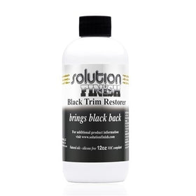 Solution Finish Black Plastic & Vinyl Restorer - Use for Car and Truck Detailing - 12 oz.