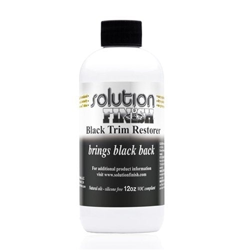 Solution Finish Black Plastic & Vinyl Restorer - Use for Car and Truck Detailing - 12 oz.