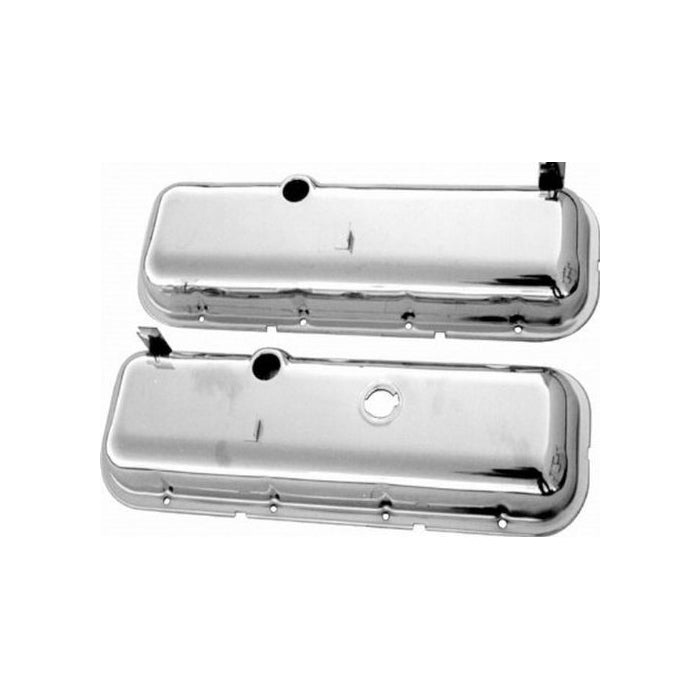 Racing Power Company R9503 Short Chrome OEM Style Valve Cover for Big Block Chevy