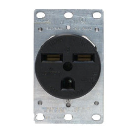 Leviton 800-5372-8K 30 Amp Flush Mount Dryer Receptacle